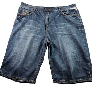 Rocawear Denim Shorts Mens Regular‎ Fit Blue Classic Casual Summer Wear